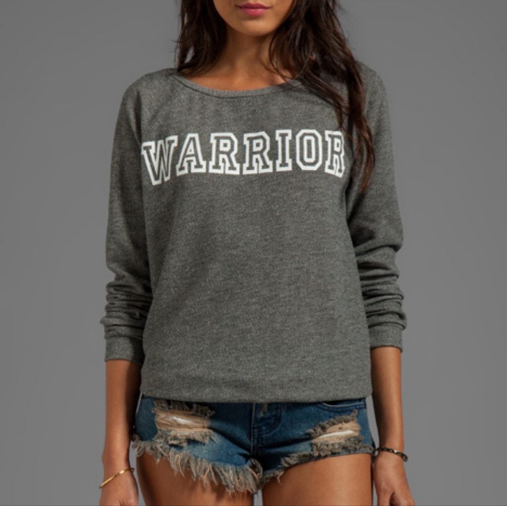 Warrior Crewneck Sweater Heather Gray